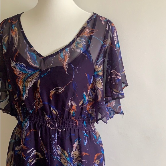 Beautiful Dress with Purple Slip - Picture 4 of 6